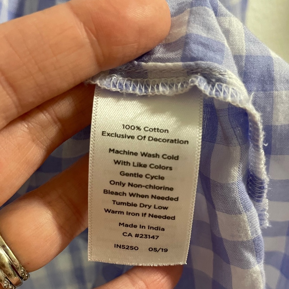 Talbots Checkered Blouse - Picture 4 of 6